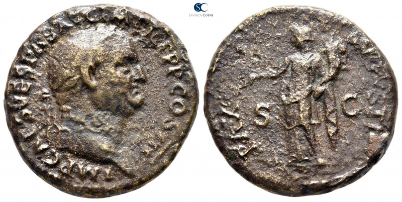 Vespasian AD 69-79. Rome
Sestertius Æ

32mm., 23,22g.



nearly very fine...