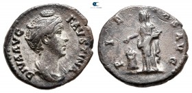 Diva Faustina I Died AD 140-141. Rome. Denarius AR