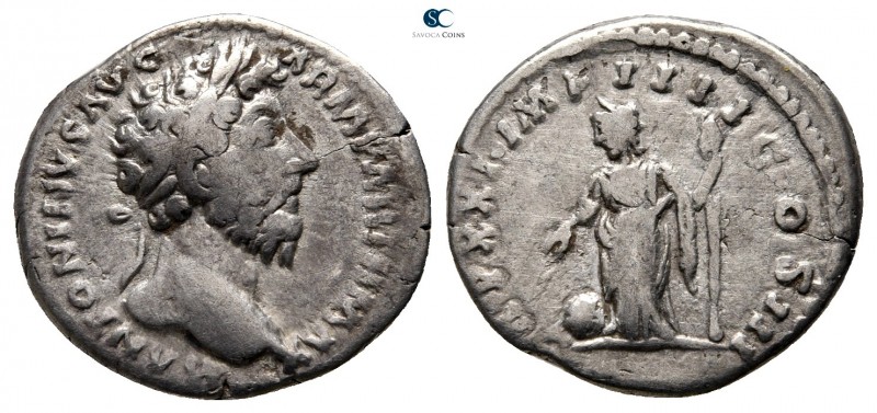 Marcus Aurelius AD 161-180. Rome
Denarius AR

20mm., 2,84g.



nearly ver...