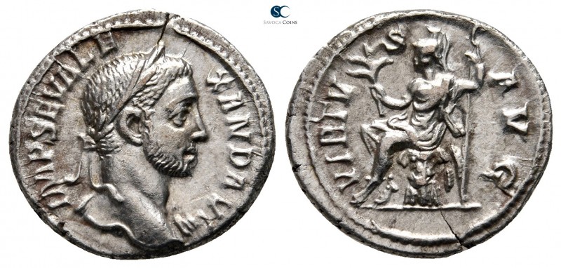 Severus Alexander AD 222-235. Rome
Denarius AR

19mm., 3,28g.



very fin...