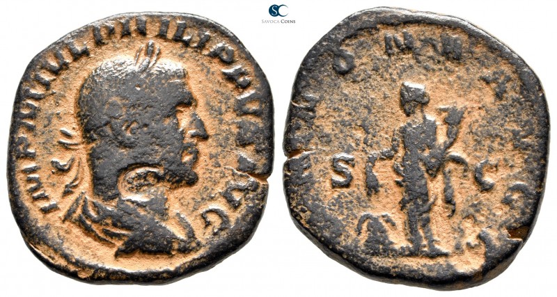 Philip I Arab AD 244-249. Rome
Sestertius Æ

30mm., 14,90g.



nearly ver...