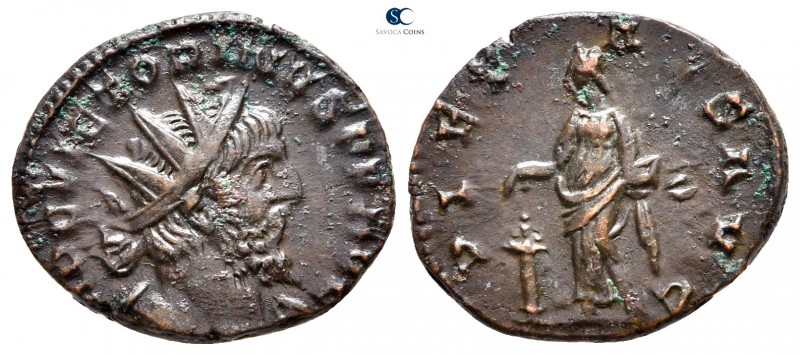 Victorinus AD 269-271. Colonia Agrippinensis
Antoninianus Æ

20mm., 2,84g.
...