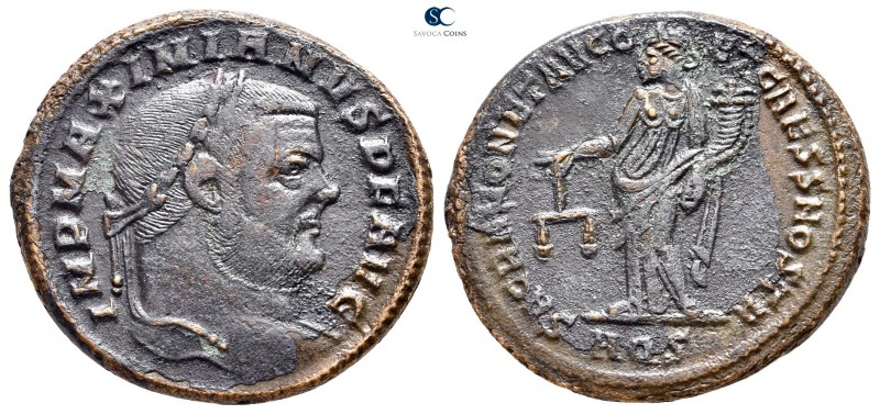 Maximianus Herculius AD 286-305. Aquileia
Follis Æ

27mm., 10,63g.



ver...