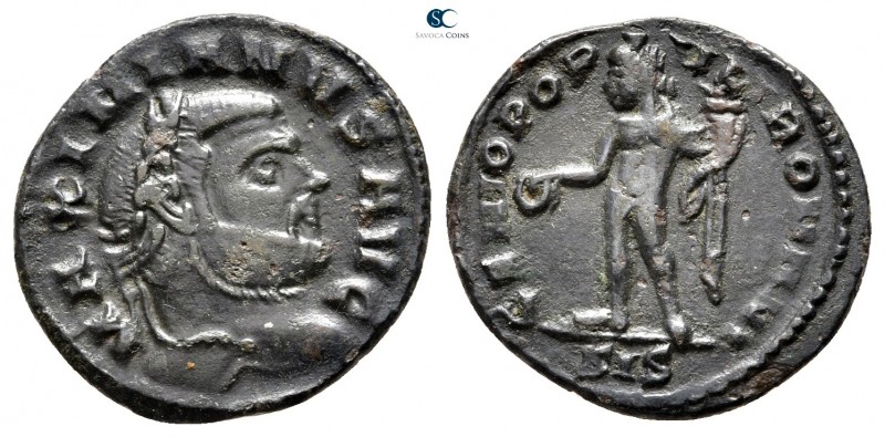 Maximianus Herculius AD 286-305. Siscia
Quarter Follis Æ

20mm., 2,42g.


...