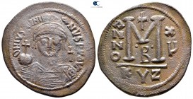Justinian I AD 527-565. Dated RY 15=AD 541/2. Cyzicus. Follis Æ