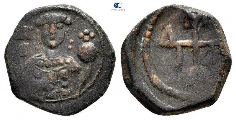 Manuel I Comnenus AD 1143-1180. Uncertain Greek mint
Tetarteron Æ

15mm., 2,2...