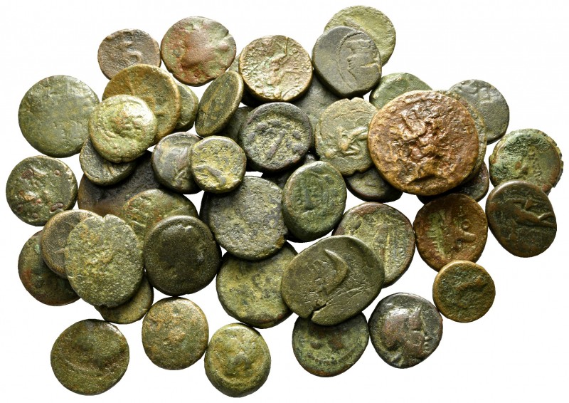 Lot of ca. 50 greek bronze coins / SOLD AS SEEN, NO RETURN! 

nearly very fine