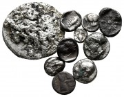 Lot of ca. 10 greek silver fractions / SOLD AS SEEN, NO RETURN!nearly very fine
