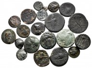 Lot of ca. 21 greek bronze coins / SOLD AS SEEN, NO RETURN!very fine