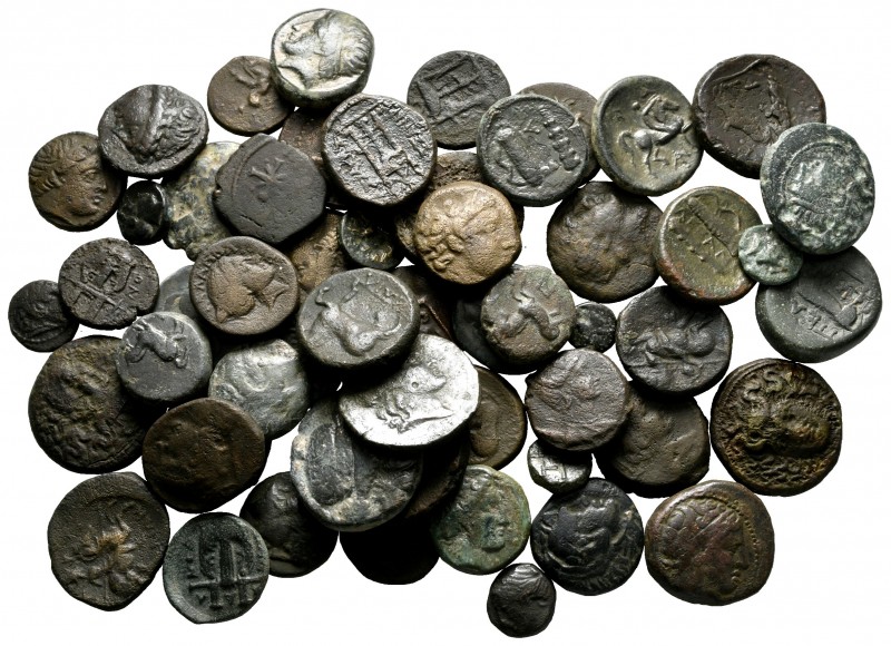 Lot of ca. 57 greek bronze coins / SOLD AS SEEN, NO RETURN!

very fine