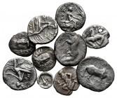 Lot of ca. 10 greek silver fractions / SOLD AS SEEN, NO RETURN!very fine
