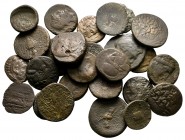Lot of ca. 26 greek bronze coins / SOLD AS SEEN, NO RETURN!very fine