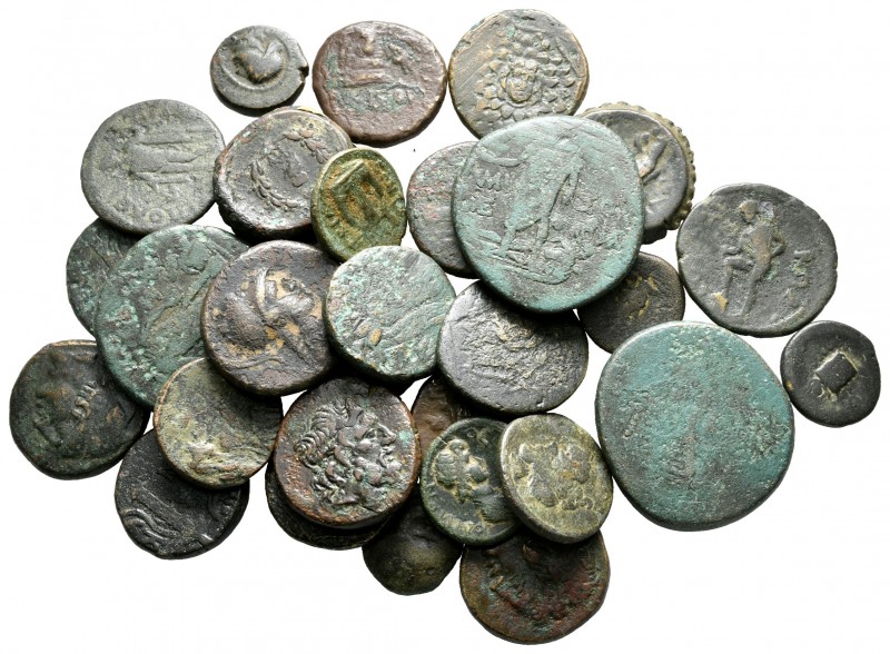 Lot of ca. 30 greek bronze coins / SOLD AS SEEN, NO RETURN!

very fine