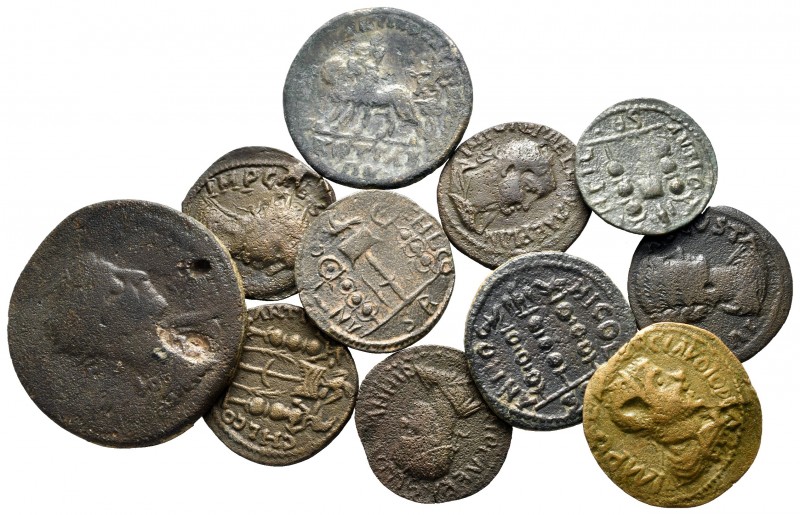 Lot of ca. 11 roman provincial bronze coins / SOLD AS SEEN, NO RETURN!

very f...