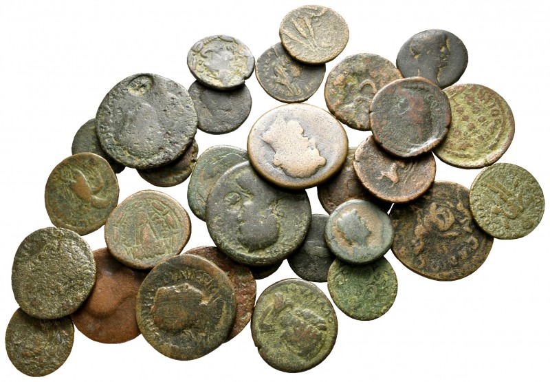 Lot of ca. 30 roman bronze coins / SOLD AS SEEN, NO RETURN!

nearly very fine