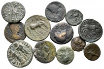 Lot of ca. 12 roman provincial bronze coins / SOLD AS SEEN, NO RETURN!nearly very fine