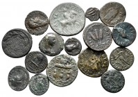 Lot of ca. 16 roman provincial bronze coins / SOLD AS SEEN, NO RETURN!very fine
