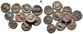 Lot of ca. 10 roman provincial bronze coins / SOLD AS SEEN, NO RETURN!very fine