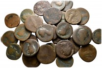 Lot of ca. 30 roman bronze coins / SOLD AS SEEN, NO RETURN!fine