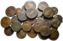 Lot of ca. 30 roman bronze coins / SOLD AS SEEN, NO RETURN!fine
