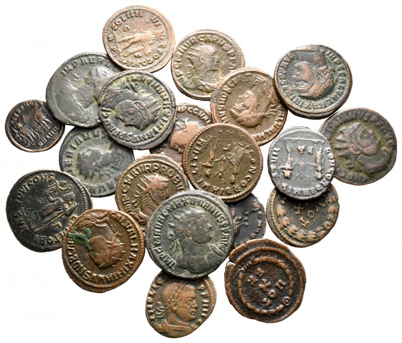 Lot of ca. 20 roman bronze coins / SOLD AS SEEN, NO RETURN!

very fine