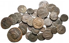 Lot of ca. 34 roman bronze coins / SOLD AS SEEN, NO RETURN!very fine