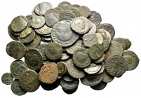 Lot of ca. 100 roman bronze coins / SOLD AS SEEN, NO RETURN!nearly very fine