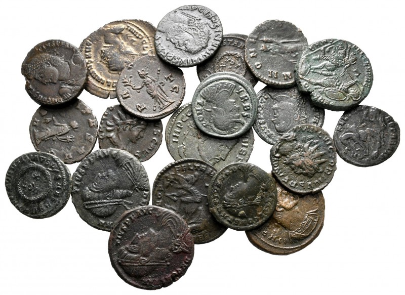 Lot of ca. 20 roman bronze coins / SOLD AS SEEN, NO RETURN!

very fine