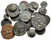 Lot of ca. 24 ancient bronze coins / SOLD AS SEEN, NO RETURN!very fine