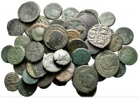 Lot of ca. 50 ancient bronze coins / SOLD AS SEEN, NO RETURN!very fine