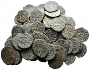 Lot of ca. 65 medieval bronze coins / SOLD AS SEEN, NO RETURN!very fine