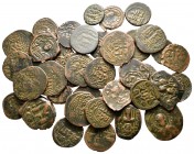 Lot of ca. 50 islamic bronze coins / SOLD AS SEEN, NO RETURN!very fine