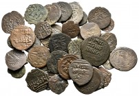 Lot of ca. 38 islamic bronze coins / SOLD AS SEEN, NO RETURN!very fine