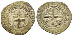 Amedeo VIII Conte 1391-1416, 
Reggenza di Bona di Borbone 1391-1398
Mezzo Grosso Chiablese, ND, Mi 1.74 g.
Ref : MIR 115c, Biaggi 103
Conservation : T...