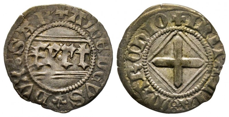 Amedeo VIII Duca 1416-1440
Quarto di Grosso, II tipo, Savoiardo, Chambéry, ND, M...