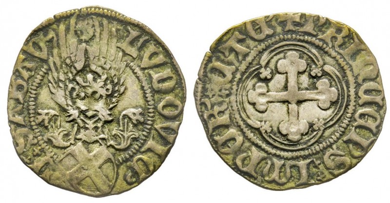 Ludovico 1440-1465 
Mezzo Grosso, II Tipo, Cornavin, ND, AG 1.4 g.
Ref : MIR 163...