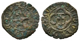 Ludovico 1440-1465 
Viennese, ND, Cornavin, Mi 0.80 g.
Ref : MIR 179a (R3), Sim. 21, Biaggi 158b
Conservation : TB. Très Rare