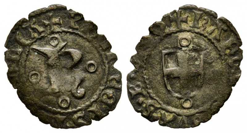 Carlo I 1482-1490 
Forte, IV Tipo, ND, Mi 0.53 g.
Ref : MIR 247
Conservation : T...