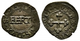 Carlo II 1504-1553
Quarto, I tipo, Torino, ND, Mi 1.07 g.
Ref : MIR 407, Sim. 71-72, Biaggi 346
Conservation : TB-TTB.
