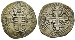 Emanuele Filiberto Duca 1559-1580
4 Grossi, I tipo, zecca incerta, 1556, Mi 5.02 g.
Ref : MIR 518b (R ), Biaggi 436d
Conservation : TB/TTB