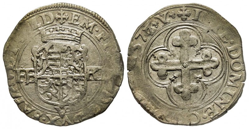 Emanuele Filiberto Duca 1559-1580 
Bianco o 4 Soldi, I tipo, Vercelli, 1577 V, M...