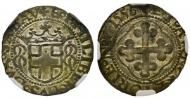 Emanuele Filiberto Duca 1559-1580 
Grosso, I tipo, Aosta, 1556, Mi 2.13 g.
Ref : MIR 529c, Sim. 53, Biaggi 445e
Ex Vente Num. Ariminensis, 1 janvier 1...