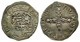 Emanuele Filiberto Duca 1559-1580 
Soldo, I tipo, Bourg o Chambéry, 1563, Mi 1.18 g.
Ref : MIR 533, Sim. 57, Biaggi 449
Conservation : TTB