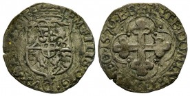 Emanuele Filiberto Duca 1559-1580 
Soldo, II tipo, Chambéry, 1570 EB, Mi 2.06 g.
Ref : MIR 534ap, Sim. 58, Biaggi 450z
Conservation : TTB