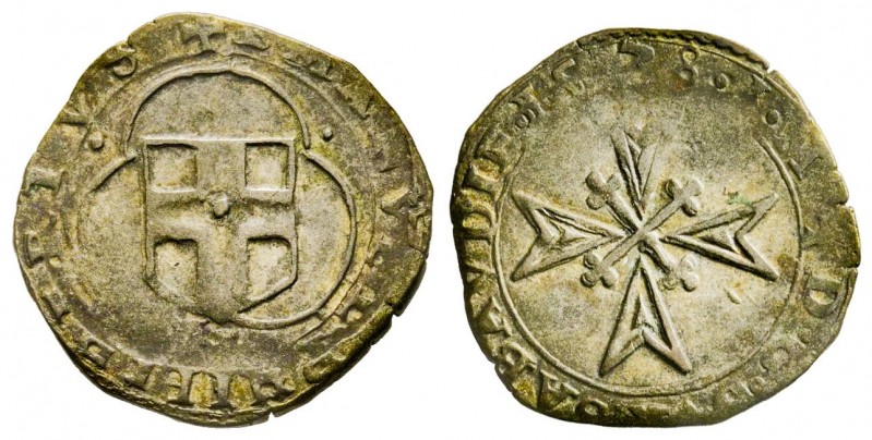 Emanuele Filiberto Duca 1559-1580 
Parpagliola, Chambéry, 1578, Mi 1.68 g.
Ref :...