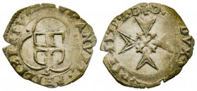 Emanuele Filiberto Duca 1559-1580 
Parpagliola, Bourg, 1579, Mi 1.61 g.
Ref : MIR 537e, Sim. 61/5, Biaggi 453
Conservation : TTB