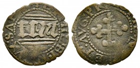 Emanuele Filiberto Duca 1559-1580 
 Quarto di Grosso, II tipo, Aosta, Mi 0.79 g.
Ref : MIR 540, Sim. 64, Biaggi 456
Conservation : TB