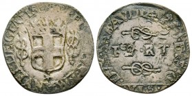 Carlo Emanuele I 1580-1630 
6 Soldi, Chambéry, data illeggibile, AG 6.31 g.
Ref : MIR 643 (R), Sim. 58, Biaggi 544
Conservation : TTB
