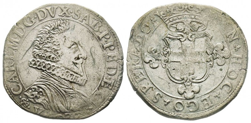 Carlo Emanuele I 1580-1630 
2 Fiorini, IV tipo, Vercelli, 1626, Mi 6.21 g.
Ref :...