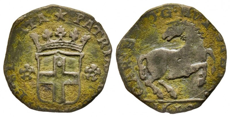 Carlo Emanuele I 1580-1630 
Cavallotto, IV Tipo, 1618, Mi 1.79 g.
Ref : MIR 659 ...